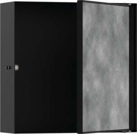 Hansgrohe XtraStoris Rock Falfülke cserélhető ajtóval, 30 x 30 x 10 cm matt fekete 56085670