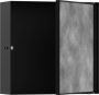 Hansgrohe XtraStoris Rock Falfülke cserélhető ajtóval, 30 x 30 x 10 cm matt fekete 56085670