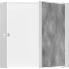   Hansgrohe XtraStoris Rock Falfülke csempézhető ajtóval 30x30x10 cm, matt fehér 56085700