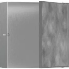   Hansgrohe XtraStoris Rock Falfülke csempézhető ajtóval 30x30x10 cm, rozsdamentes acél hatású 56085800