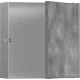 Hansgrohe XtraStoris Rock Falfülke csempézhető ajtóval 30x30x10 cm, rozsdamentes acél hatású 56085800