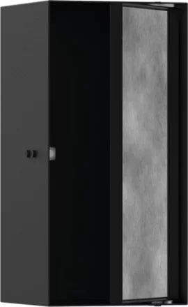 Hansgrohe XtraStoris Rock Falfülke csempézhető ajtóval 30x15x14 cm, matt fekete 56088670