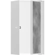   Hansgrohe XtraStoris Rock Falfülke csempézhető ajtóval 30x15x14 cm, matt fehér 56088700