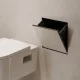 Hansgrohe XtraStoris Rock falba süllyesztett szemetes csempézhető ajtóval 39x39x10 cm, matt fekete 56089670