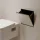 Hansgrohe XtraStoris Rock falba süllyesztett szemetes csempézhető ajtóval 39x39x14 cm, matt fekete 56090670