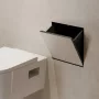 Hansgrohe XtraStoris Rock falba süllyesztett szemetes csempézhető ajtóval 39x39x14 cm, matt fekete 56090670