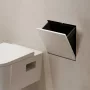 Hansgrohe XtraStoris Rock falba süllyesztett szemetes csempézhető ajtóval 39x39x14 cm, matt fehér 56090700