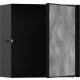 Hansgrohe XtraStoris Rock Falfülke cserélhető ajtóval, 30 x 30 x 14 cm matt fekete 56091670