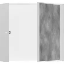   Hansgrohe XtraStoris Rock Falfülke csempézhető ajtóval 30x30x14 cm, matt fehér 56091700