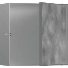   Hansgrohe XtraStoris Rock Falfülke csempézhető ajtóval 30x30x14 cm, rozsdamentes acél hatású 56091800
