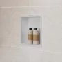 Hansgrohe XtraStoris Original falfülke nyitott kerettel 39x39x7 cm, betonszürke 56093380