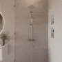 Hansgrohe XtraStoris Original falfülke nyitott kerettel 39x39x7 cm, betonszürke 56093380
