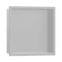 Hansgrohe XtraStoris Original falfülke nyitott kerettel 39x39x7 cm, betonszürke 56093380