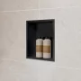 Hansgrohe XtraStoris Original falfülke kerettel 390x390x70 mm, matt fekete 56093670