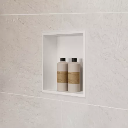 Hansgrohe XtraStoris Original falfülke kerettel 390x390x70 mm, matt fehér 56093700