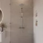 Hansgrohe XtraStoris Original falfülke kerettel 390x390x70 mm, matt fehér 56093700