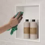 Hansgrohe XtraStoris Original falfülke kerettel 390x390x70 mm, matt fehér 56093700