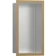 Hansgrohe XtraStoris Individual Falfülke szálcsiszolt rozsdamentes acél felülettel, design kerettel 30 x 15 x 10 cm szálcsiszolt bronz 56094140