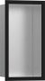 Hansgrohe XtraStoris Individual Falfülke szálcsiszolt rozsdamentes acél felülettel, design kerettel 30 x 15 x 10 cm matt fekete 56094670