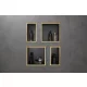 Hansgrohe XtraStoris Individual Falfülke matt fekete színben, design kerettel 30 x 15 x 10 cm szálcsiszolt bronz 56095140