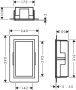 Hansgrohe XtraStoris Individual Falfülke matt fekete színben, design kerettel 30 x 15 x 10 cm szálcsiszolt bronz 56095140
