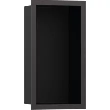   Hansgrohe XtraStoris Individual Falfülke matt fekete színben, design kerettel 30 x 15 x 10 cm szálcsiszolt fekete króm 56095340