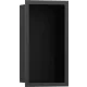 Hansgrohe XtraStoris Individual Falfülke matt fekete színben, design kerettel 30 x 15 x 10 cm szálcsiszolt fekete króm 56095340