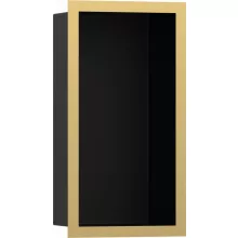   Hansgrohe XtraStoris Individual Falfülke matt fekete színben, design kerettel 30 x 15 x 10 cm polírozott arany hatású 56095990