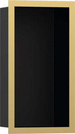 Hansgrohe XtraStoris Individual Falfülke matt fekete színben, design kerettel 30 x 15 x 10 cm polírozott arany hatású 56095990