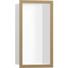   Hansgrohe XtraStoris Individual Falfülke matt fehér színben, design kerettel 30 x 15 x 10 cm szálcsiszolt bronz 56096140