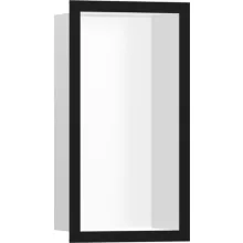   Hansgrohe XtraStoris Individual Falfülke matt fehér színben, design kerettel 30 x 15 x 10 cm matt fekete 56096670