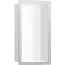  Hansgrohe XtraStoris Individual Falfülke matt fehér színben, design kerettel 30 x 15 x 10 cm rozsdamentes acél hatású 56096800