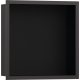 Hansgrohe XtraStoris Individual Falfülke matt fekete színben, design kerettel 30 x 30 x 10 cm szálcsiszolt fekete króm 56098340