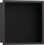 Hansgrohe XtraStoris Individual Falfülke matt fekete színben, design kerettel 30 x 30 x 10 cm szálcsiszolt fekete króm 56098340