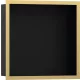 Hansgrohe XtraStoris Individual Falfülke matt fekete színben, design kerettel 30 x 30 x 10 cm polírozott arany hatású 56098990
