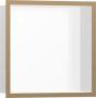 Hansgrohe XtraStoris Individual Falfülke matt fehér színben, design kerettel 30 x 30 x 10 cm szálcsiszolt bronz 56099140
