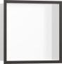 Hansgrohe XtraStoris Individual Falfülke integrált kerettel, 30 x 30 x 10 cm matt fehér/szálcsiszolt fekete 56099340
