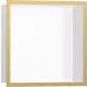 Hansgrohe XtraStoris Individual Falfülke matt fehér színben, design kerettel 30 x 30 x 10 cm polírozott arany hatású 56099990
