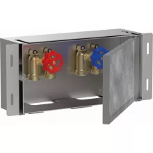   Hansgrohe XtraStoris Safe Falfülke csempézhető ajtóval és integrált elzáró szeleppel 15x30x10 cm rozsdamentes acél hatású 56100800