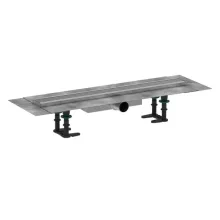   Hansgrohe RainDrain Compact Komplett zuhanylefolyó 700 készlet lapos beépítéshez, szálcsiszolt rozsdamentes acél 56164800