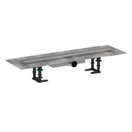 Hansgrohe RainDrain Compact Komplett zuhanylefolyó 700 készlet lapos beépítéshez, szálcsiszolt rozsdamentes acél 56164800