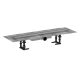 Hansgrohe RainDrain Compact Komplett zuhanylefolyó 700 készlet lapos beépítéshez, szálcsiszolt rozsdamentes acél 56164800