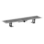 Hansgrohe RainDrain Compact Komplett zuhanylefolyó 800 készlet lapos beépítéshez, szálcsiszolt rozsdamentes acél 56167000