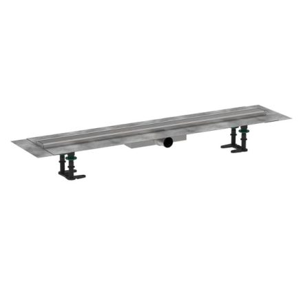 Hansgrohe RainDrain Compact Komplett zuhanylefolyó 900 készlet lapos beépítéshez, szálcsiszolt rozsdamentes acél 56168800