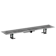 Hansgrohe RainDrain Compact Komplett zuhanylefolyó 900 készlet lapos beépítéshez, szálcsiszolt rozsdamentes acél kivitelben
