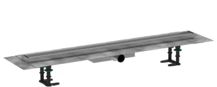 Hansgrohe RainDrain Compact Komplett zuhanylefolyó 900 készlet lapos beépítéshez, szálcsiszolt rozsdamentes acél kivitelben