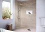 Hansgrohe RainDrain Compact Komplett zuhanylefolyó 900 készlet lapos beépítéshez, szálcsiszolt rozsdamentes acél kivitelben