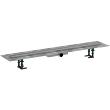   Hansgrohe RainDrain Compact  Komplett zuhanylefolyó 1000 készlet lapos beépítéshez, szálcsiszolt rozsdamentes acél 56170800
