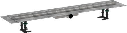 Hansgrohe RainDrain Compact  Komplett zuhanylefolyó 1000 készlet lapos beépítéshez, szálcsiszolt rozsdamentes acél 56170800