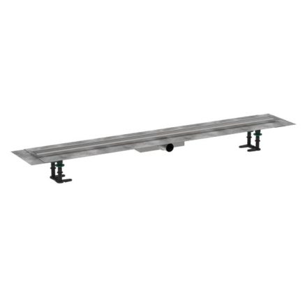 Hansgrohe RainDrain Compact Komplett zuhanylefolyó 1200 készlet lapos beépítéshez, szálcsiszolt rozsdamentes acél 56172800